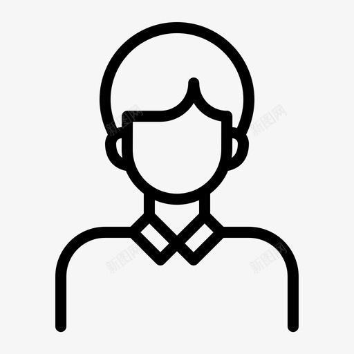 学生头像男孩学校大纲图标svg_新图网 https://ixintu.com 大纲 头像 学校 学生 男孩