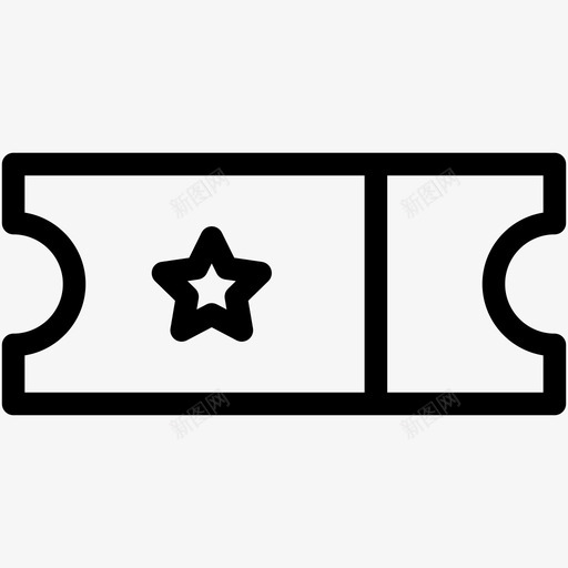 门票优惠券折扣图标svg_新图网 https://ixintu.com 优惠券 折扣 电影院 门票