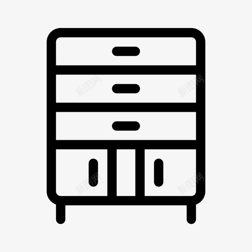橱柜建筑家具图标svg_新图网 https://ixintu.com 公园 家具 建筑 房子 橱柜 生产线