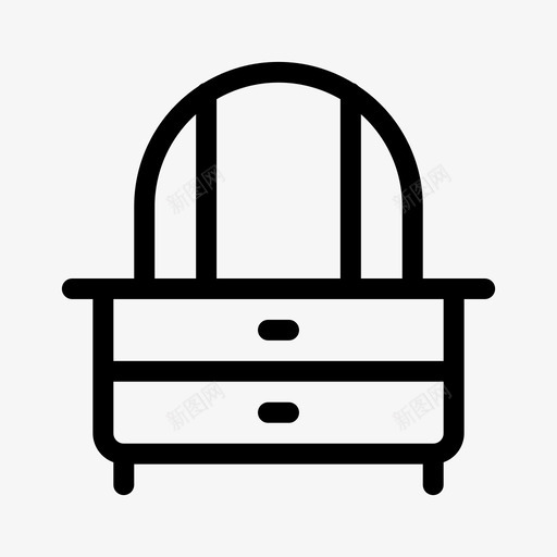 抽屉柜建筑家具图标svg_新图网 https://ixintu.com 公园 家 家具 家具生产线 建筑 房子 抽屉柜