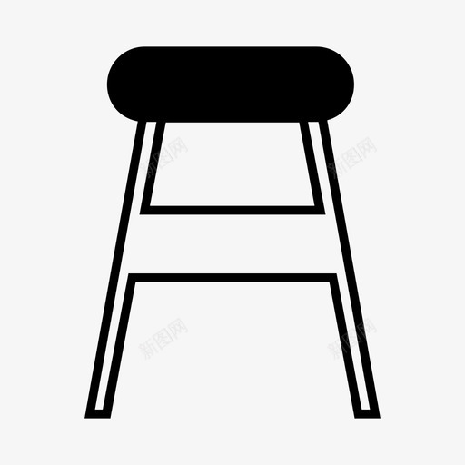 椅子坐垫餐厅图标svg_新图网 https://ixintu.com 坐垫 家具 座椅 椅子 餐厅