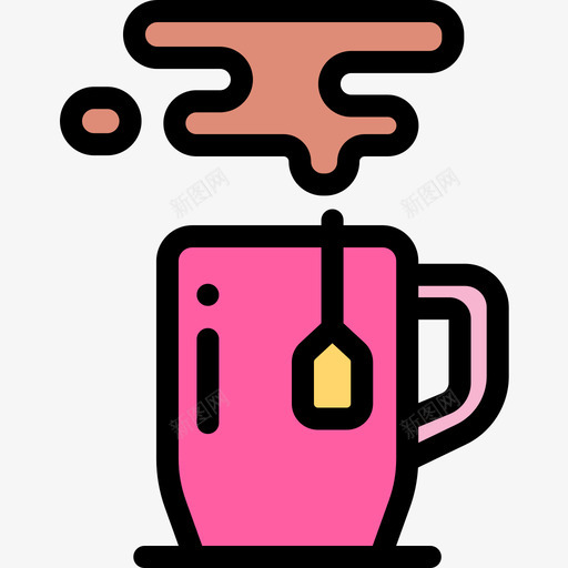 茶文案17线颜色图标svg_新图网 https://ixintu.com 文案 颜色