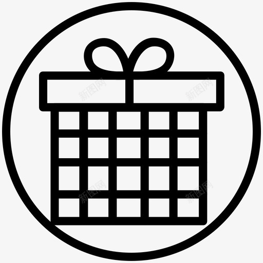 礼品盒折扣优惠图标svg_新图网 https://ixintu.com 优惠 圆圈 套餐 折扣 电子商务 礼品 礼品盒