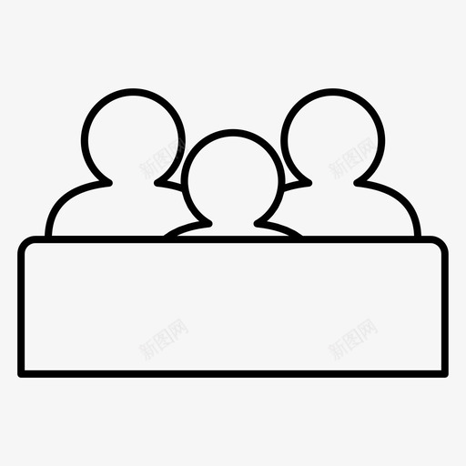 会议协会俱乐部图标svg_新图网 https://ixintu.com 会议 俱乐部 协会 社会 社区 组织