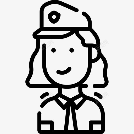 女警察阿凡达65直系图标svg_新图网 https://ixintu.com 女警察 直系 阿凡达65