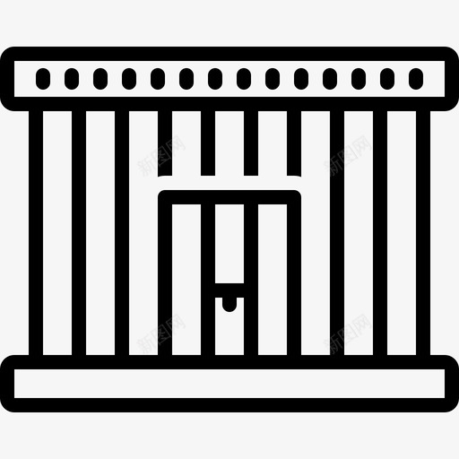 监狱囚禁监禁图标svg_新图网 https://ixintu.com 囚禁 监狱 监禁