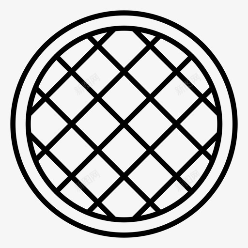 华夫饼甜点熨斗图标svg_新图网 https://ixintu.com 华夫 熨斗 甜点 食物 饼干