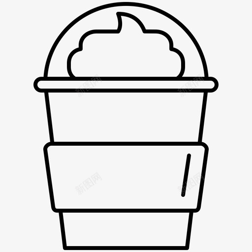饮料奶油浮子图标svg_新图网 https://ixintu.com 冰 奶油 快餐系列 浮子 甜食 饮料