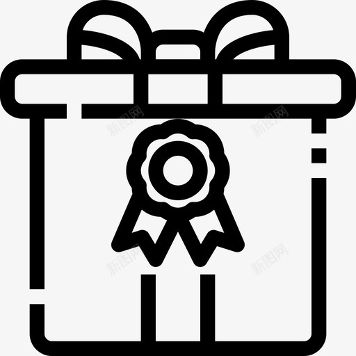 礼品盒子礼品卡图标svg_新图网 https://ixintu.com 奖励 奖章 盒子 礼品 礼物 质量