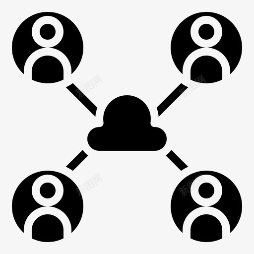 社交网络通信通讯图标svg_新图网 https://ixintu.com 在线 媒体 字形 屏幕 社交 网络 记者 通信 通讯