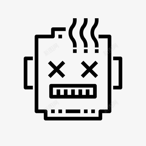 系统故障机器人系统崩溃系统故障图标svg_新图网 https://ixintu.com 人工智能 功能 失调 崩溃 故障 机器人 机器人学 系统 缺陷