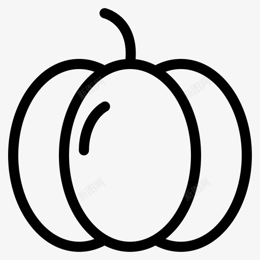 南瓜万圣节蔬菜图标svg_新图网 https://ixintu.com 万圣节 南瓜 蔬菜 食物