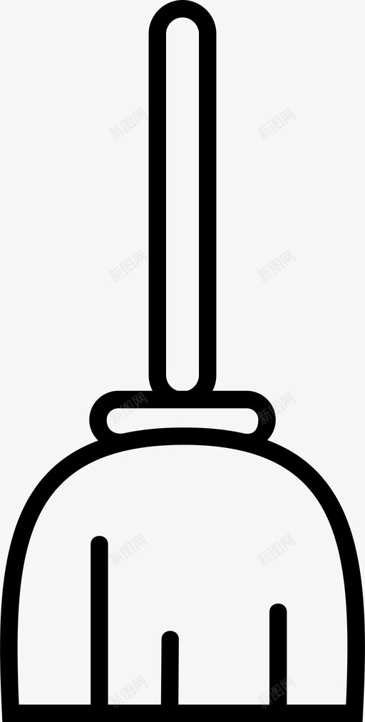 扫帚清洁工卫生图标svg_新图网 https://ixintu.com 卫生 扫帚 杂项 清扫 清洁工