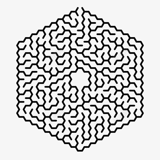 迷宫游戏迷失图标svg_新图网 https://ixintu.com 拼图 游戏 迷失 迷宫