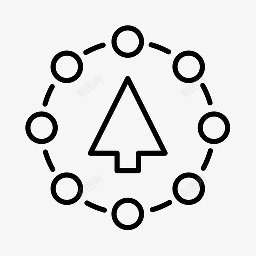 箭头光标数字图标svg_新图网 https://ixintu.com 光标 导航 数字 方向 箭头