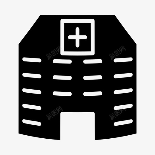 医院诊所卫生图标svg_新图网 https://ixintu.com 医务室 医院 卫生 建筑铭文 诊所