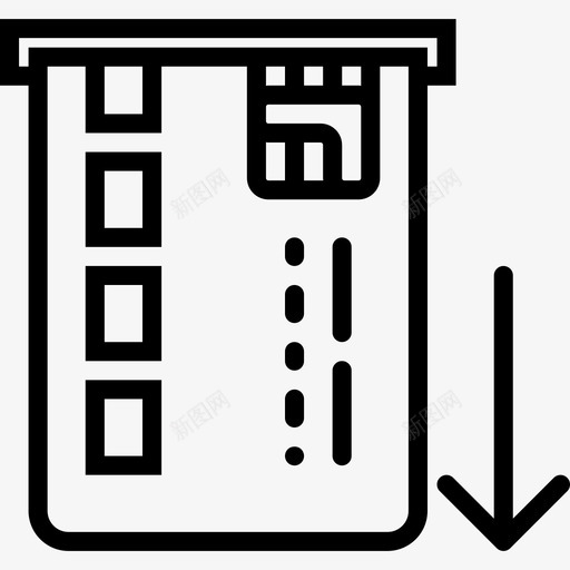 atm卡银行机器图标svg_新图网 https://ixintu.com atm 机器 杂项 货币 银行