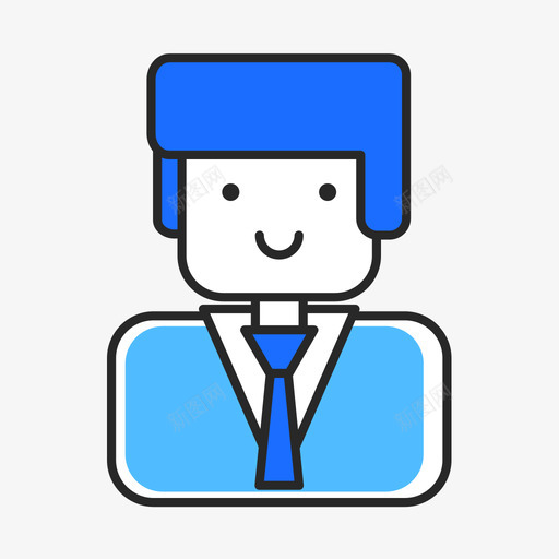 理财顾问(男svg_新图网 https://ixintu.com 理财顾问(男