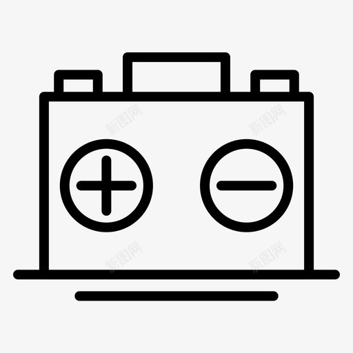 蓄电池汽车运输图标svg_新图网 https://ixintu.com 旅行和地标常规线路22 汽车 蓄电池 运输