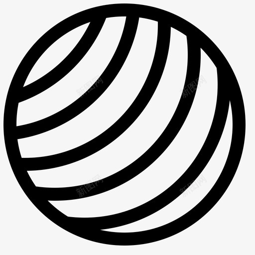 球运动截击图标svg_新图网 https://ixintu.com 体育加粗线27 截击 球 运动