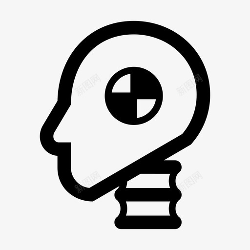 碰撞假人头部人物图标svg_新图网 https://ixintu.com 人物 侧面 头部 碰撞假人 著名头部
