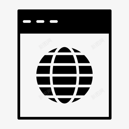 浏览器互联网搜索图标svg_新图网 https://ixintu.com 互联网 优化 作品 搜索 搜索引擎 标签 浏览器
