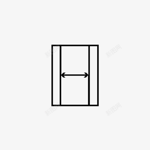 门建筑元素图标svg_新图网 https://ixintu.com 元素 建筑 开口 开口门和窗 窗 门