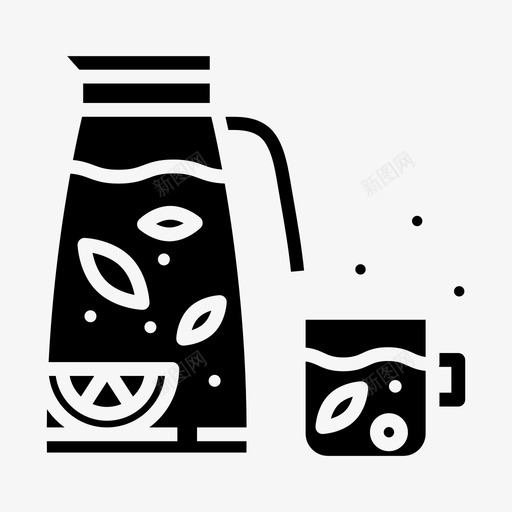 柠檬水饮料果汁图标svg_新图网 https://ixintu.com 果汁 柠檬水 苏打水 饮料