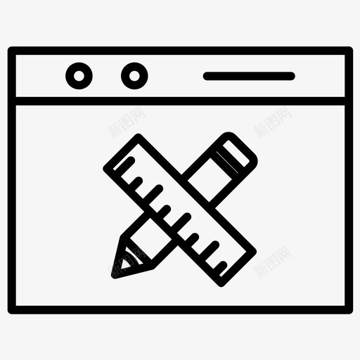 教育教育网站铅笔图标svg_新图网 https://ixintu.com 加粗 在线 教育 教育网站 粗线 营销 规模 铅笔