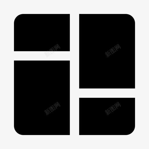 布局计划程序图标svg_新图网 https://ixintu.com 布局 程序 系统 网格布局glyphv2 计划