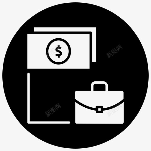 投资公文包预算图标svg_新图网 https://ixintu.com blackfill ms seo4 业务 公文包 投资 规划 预算