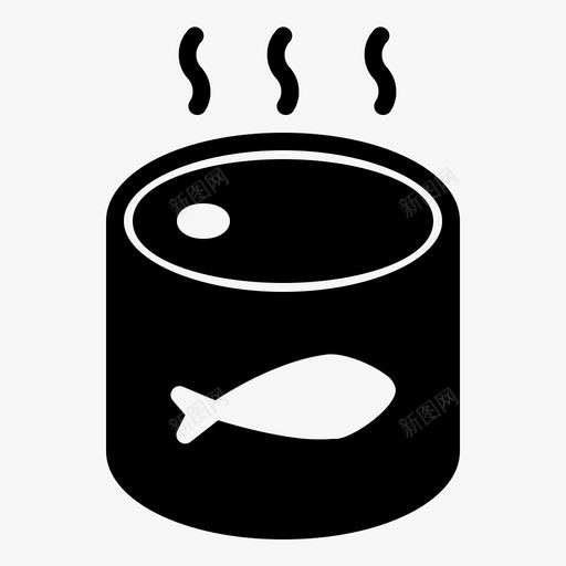 鲜鱼包装图标svg_新图网 https://ixintu.com 产品 产品包装 包装 固体 海鲜