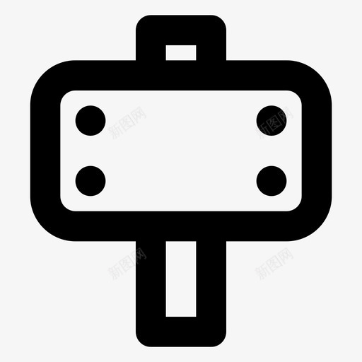 路标房产房子图标svg_新图网 https://ixintu.com 不动产 地产 房产 房子 标签 肥肉 路标