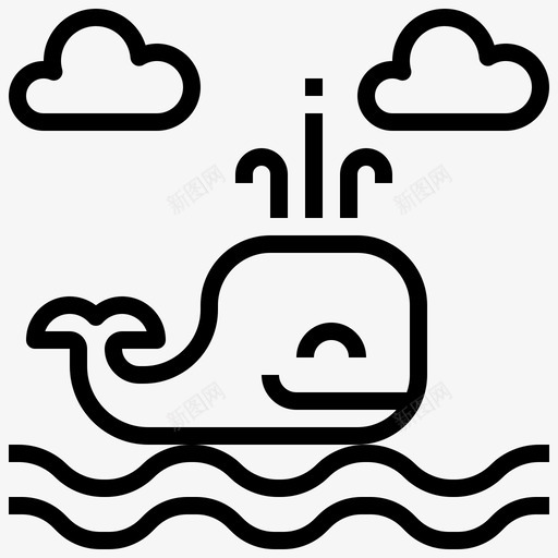 鲸鱼动物王国海洋图标svg_新图网 https://ixintu.com 动物 大纲 海洋 潜水 王国 野生动物 鲸鱼