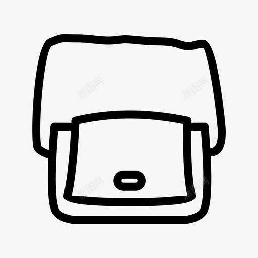 肩包皮革钱包图标svg_新图网 https://ixintu.com 旅游者 皮革 肩包 钱包