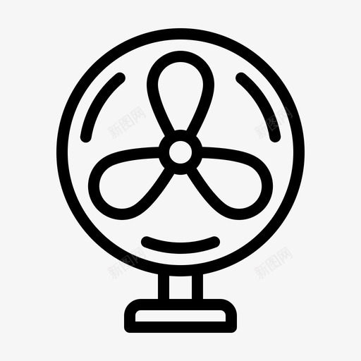 电扇冷却器夏季概要图标svg_新图网 https://ixintu.com 冷却器 夏季 概要 电扇