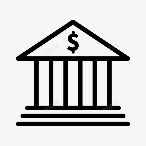 出纳银行自动取款机图标svg_新图网 https://ixintu.com 出纳 自动取款机 银行