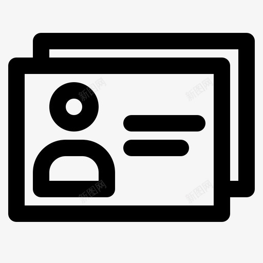 联系人卡片身份图标svg_新图网 https://ixintu.com canoopi移动联系人应用程序 卡片 号码 联系人 身份