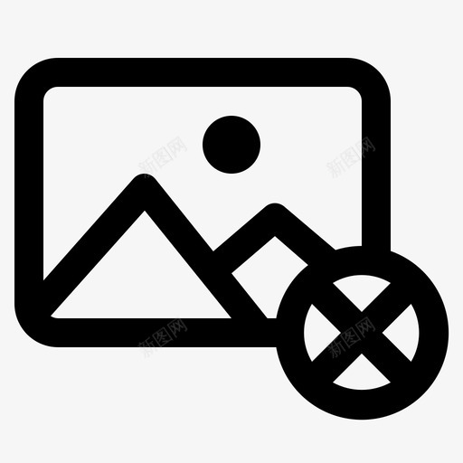 删除图像照片图标svg_新图网 https://ixintu.com 删除 删除图像 图片 图片共享站点 照片