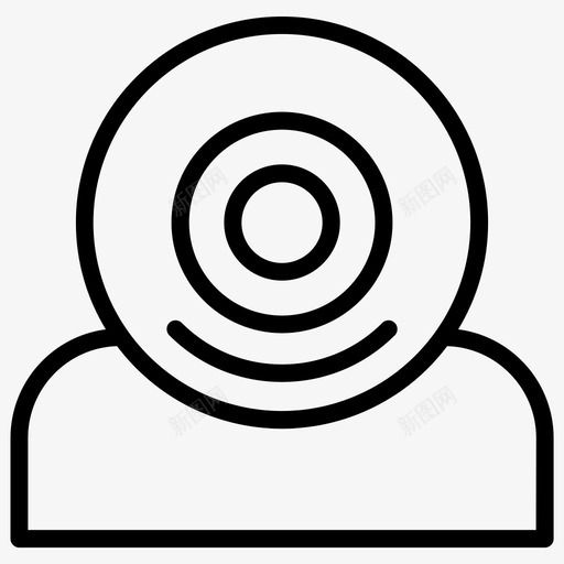 网络摄像头电脑图标粗体线条集76svg_新图网 https://ixintu.com 电脑图标粗体线条集76 网络摄像头
