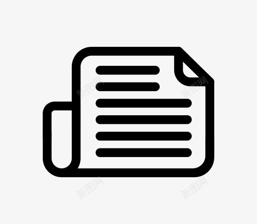 报纸文章公报图标svg_新图网 https://ixintu.com 公报 报纸 文章 杂志