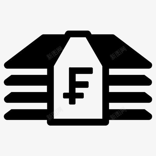 瑞士法郎钞票现金图标svg_新图网 https://ixintu.com 法郎 现金 瑞士 钞票