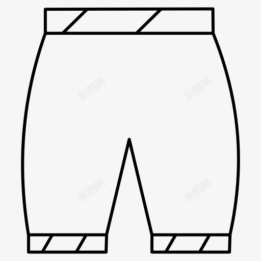 采购产品短裤衣服服装图标svg_新图网 https://ixintu.com 产品 时尚 服装 短裤 线条 细线 衣服 采购