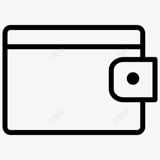 钱包加钱现金图标svg_新图网 https://ixintu.com 加钱 支付 现金 电子商务2行 钱包