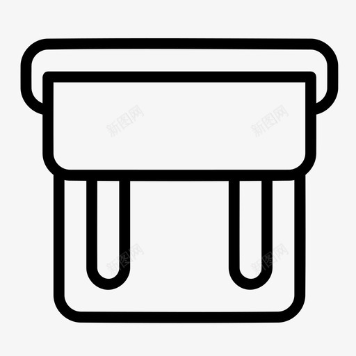 吊带袋公文包办公室图标svg_新图网 https://ixintu.com 公文包 办公室 吊带袋 工作 行式公文包
