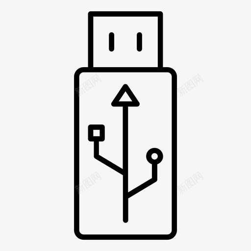 闪盘闪存内存图标svg_新图网 https://ixintu.com U盘 内存 电脑硬件 闪存 闪盘