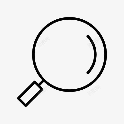 搜索查找寻找图标svg_新图网 https://ixintu.com 寻找 探索者 搜索 放大镜 查找 自然线 跟踪