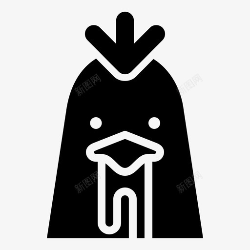 公鸡鸟鸡图标svg_新图网 https://ixintu.com 中国 中国十二生肖字形 公鸡 农场 十二生肖 鸟 鸡