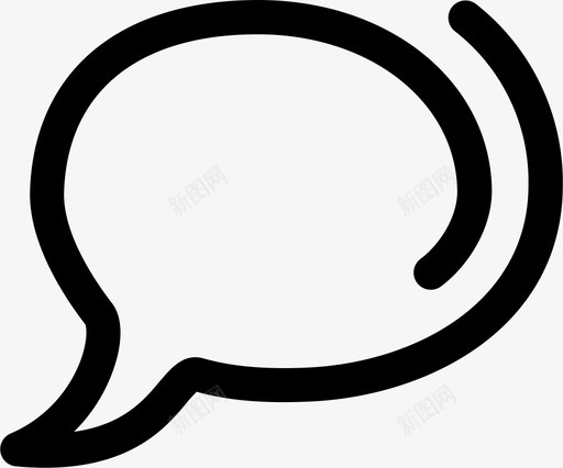对话气球框聊天图标svg_新图网 https://ixintu.com 对话气球 常见的网页图标样式化 框 演讲 聊天