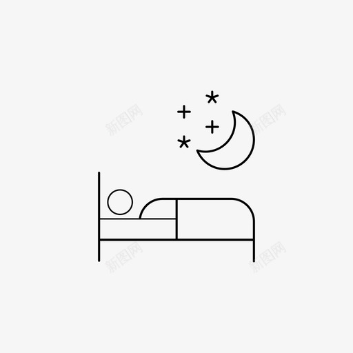 夜间休息睡眠难民紧急避难所图标svg_新图网 https://ixintu.com 休息 夜间 睡眠 紧急 避难所 难民